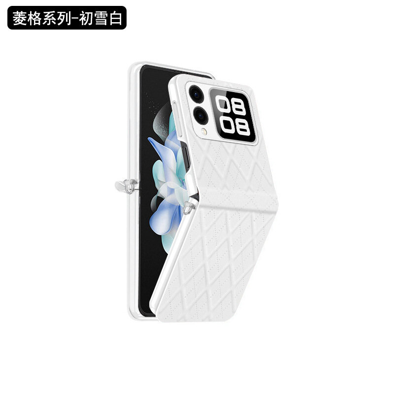 Стеганый чехол для Huawei Nova Flip Flip S с полной защитой шарнира, деловой стиль