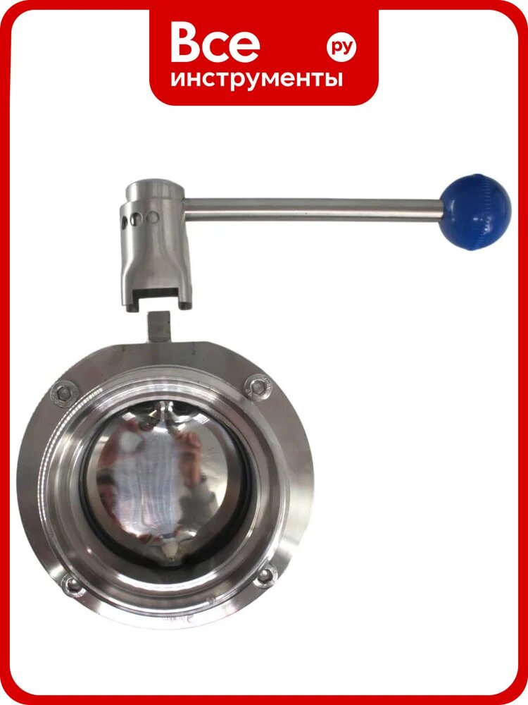 Затвор дисковый резьбовой нержавеющий NEWKEY Силикон, AISI304 DN65 (2_1/2), (CF8), PN8 NK-DZmSil65/4