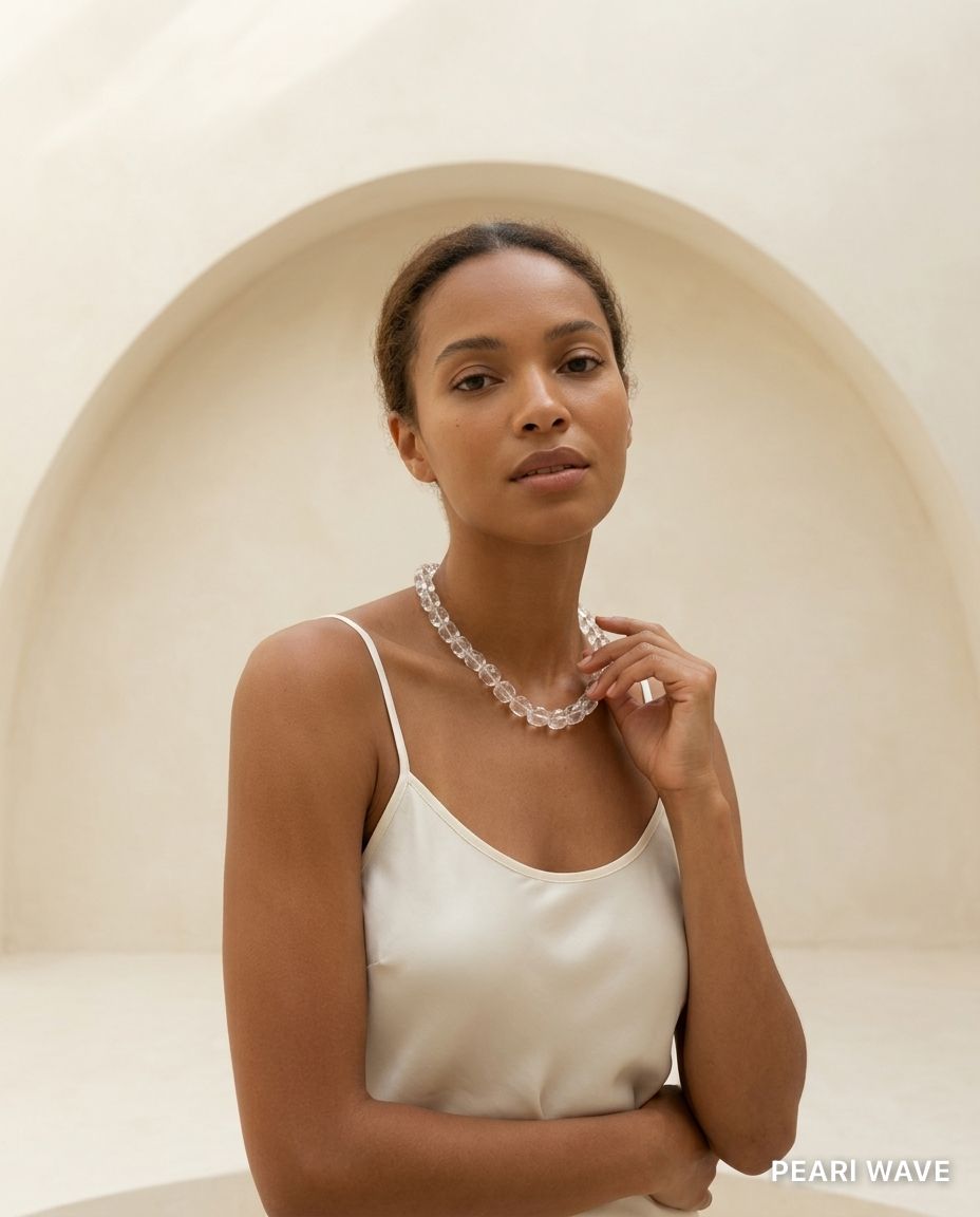 Колье, горный хрусталь