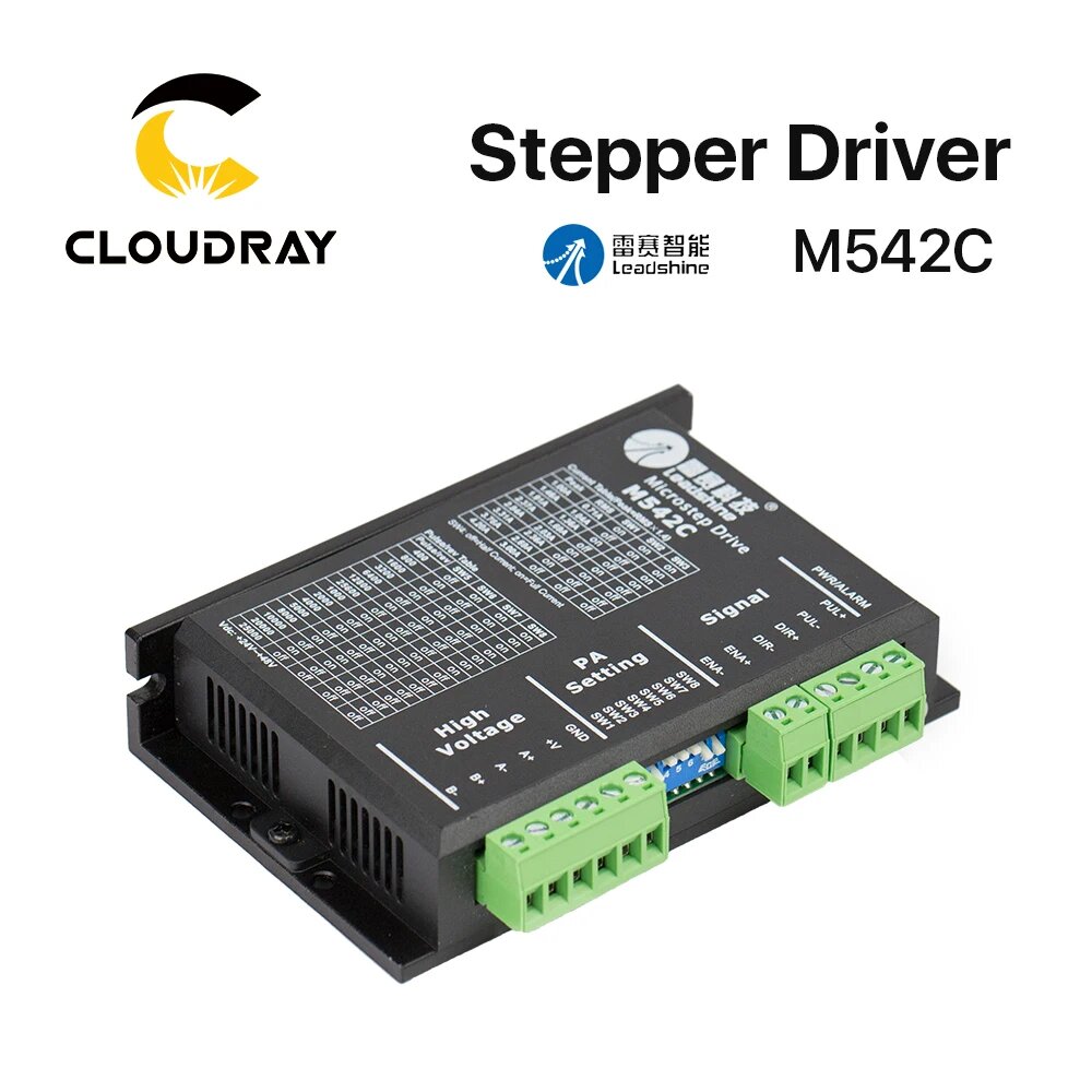 Драйвер шагового двигателя Cloudray Leadshine M542C 20-50 В 1.0-4.2 А