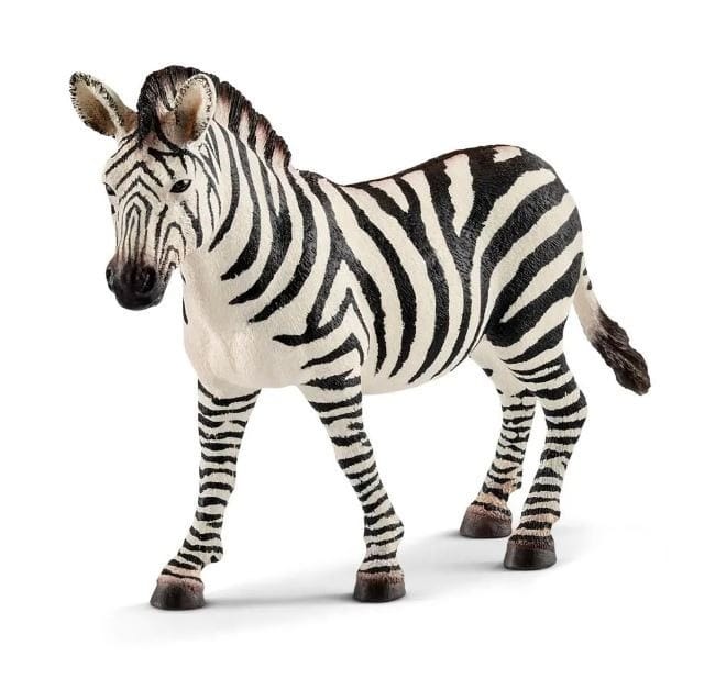 Фигурка Schleich Wild Life самка зебры 14810, черно-белый