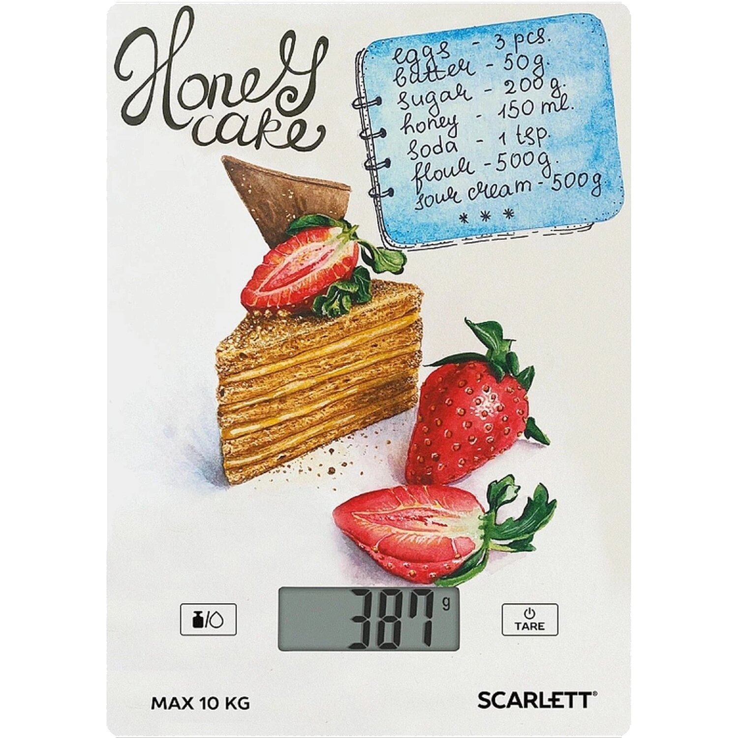 Scarlett Весы кухонные Scarlett SC-KS57P76