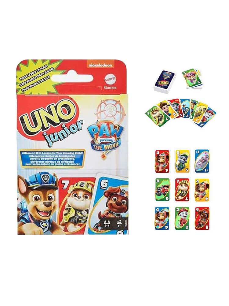 Настольная игра Уно Щенячий патруль для малышей карточная игра UNO PAW Patrol