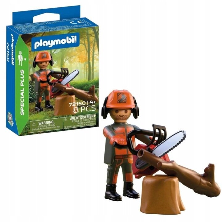 Конструктор Playmobil Special Plus - Лесник с бензопилой 8 эл. - 72150