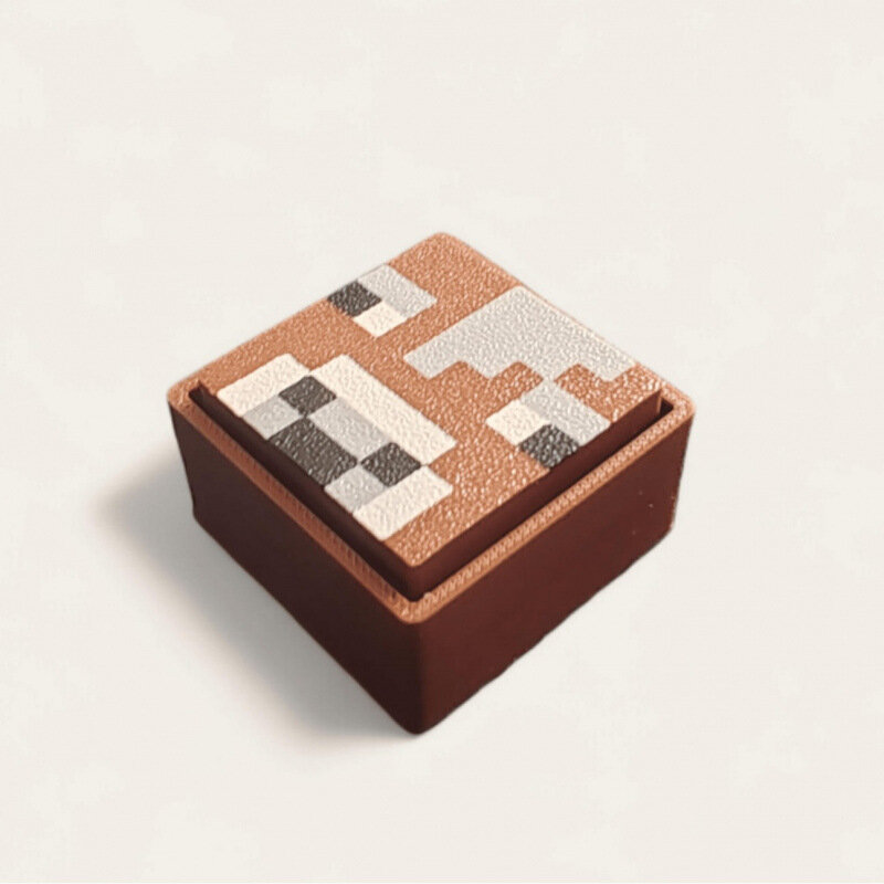 3D-печатная игрушка Майнкрафт, антистрессовый нажимной клавишный механический клавиатурный кликер, брелок-антистресс.