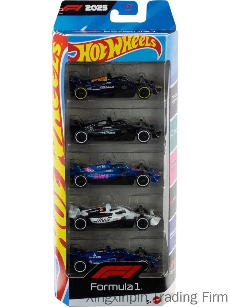 Набор Формула 1 Хот Вилс машинки 5 штук Серия Formula 1 2025