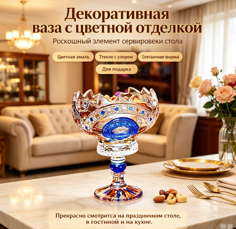 Мороженица розетка стекло ，Винтажный стеклянный бокал с рельефом для десертов, мороженого и фруктов