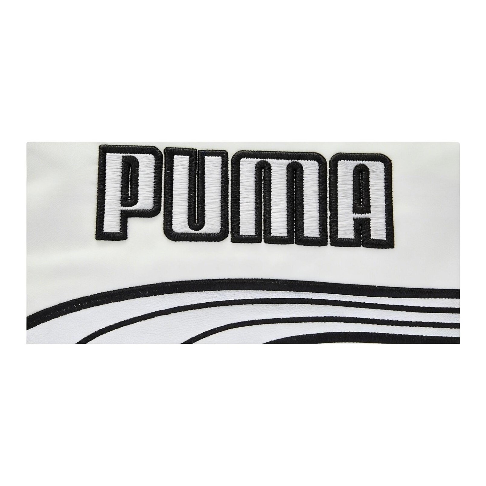 Сумка PUMA, фактура плетеная, белый, — фото 1