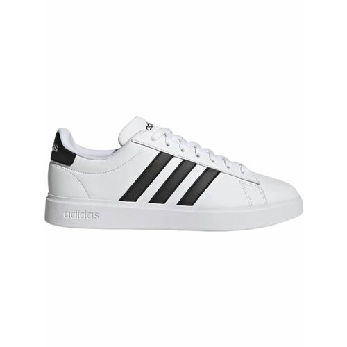 фото Кеды adidas grand court 2.0, полнота f (eu)/ на среднюю стопу, размер 9,5 uk, белый/светло-розовый