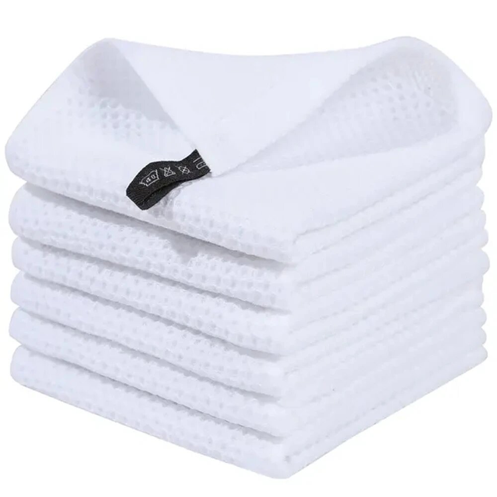 Набор из 6 хлопковых губок для мытья посуды white 6pcs