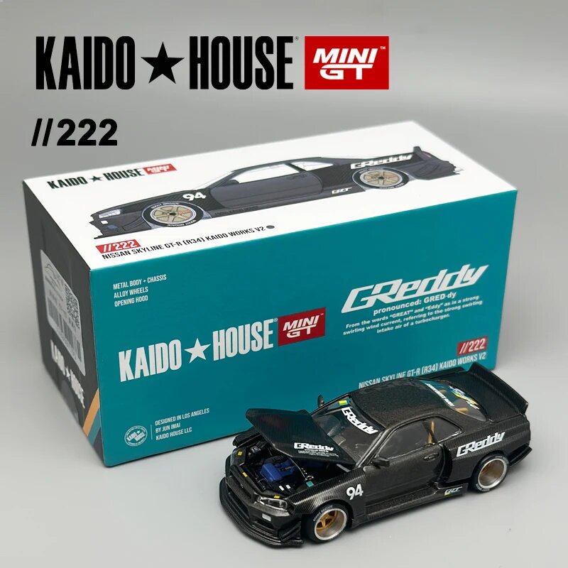 Модель автомобиля Kaido House MINIGT Nissan Skyline GTR R34 222