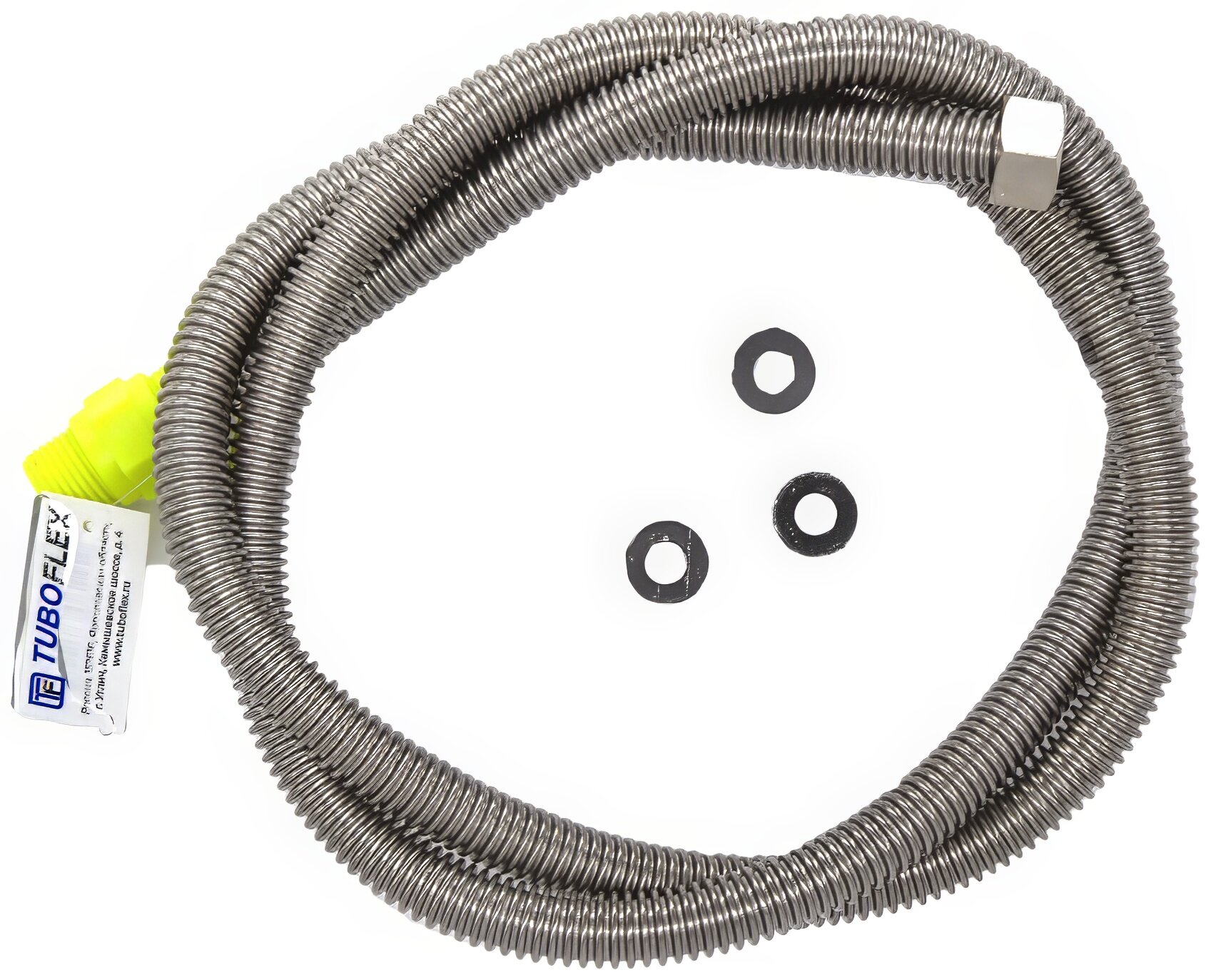 Подводка газовая сильфонная диэлектрическая Tuboflex 1/2" ВР 400 см нержавеющая сталь