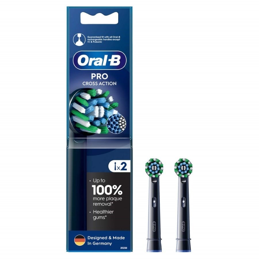 Насадка для электрической зубной щетки Oral-B CrossAction, белый, 2 шт
