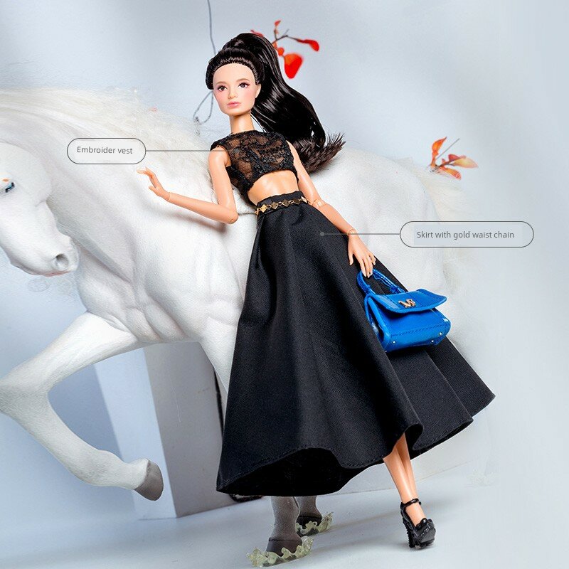 Серия Black Attitude A: Формальный костюм для кукол 32 см, носимая одежда для девочек