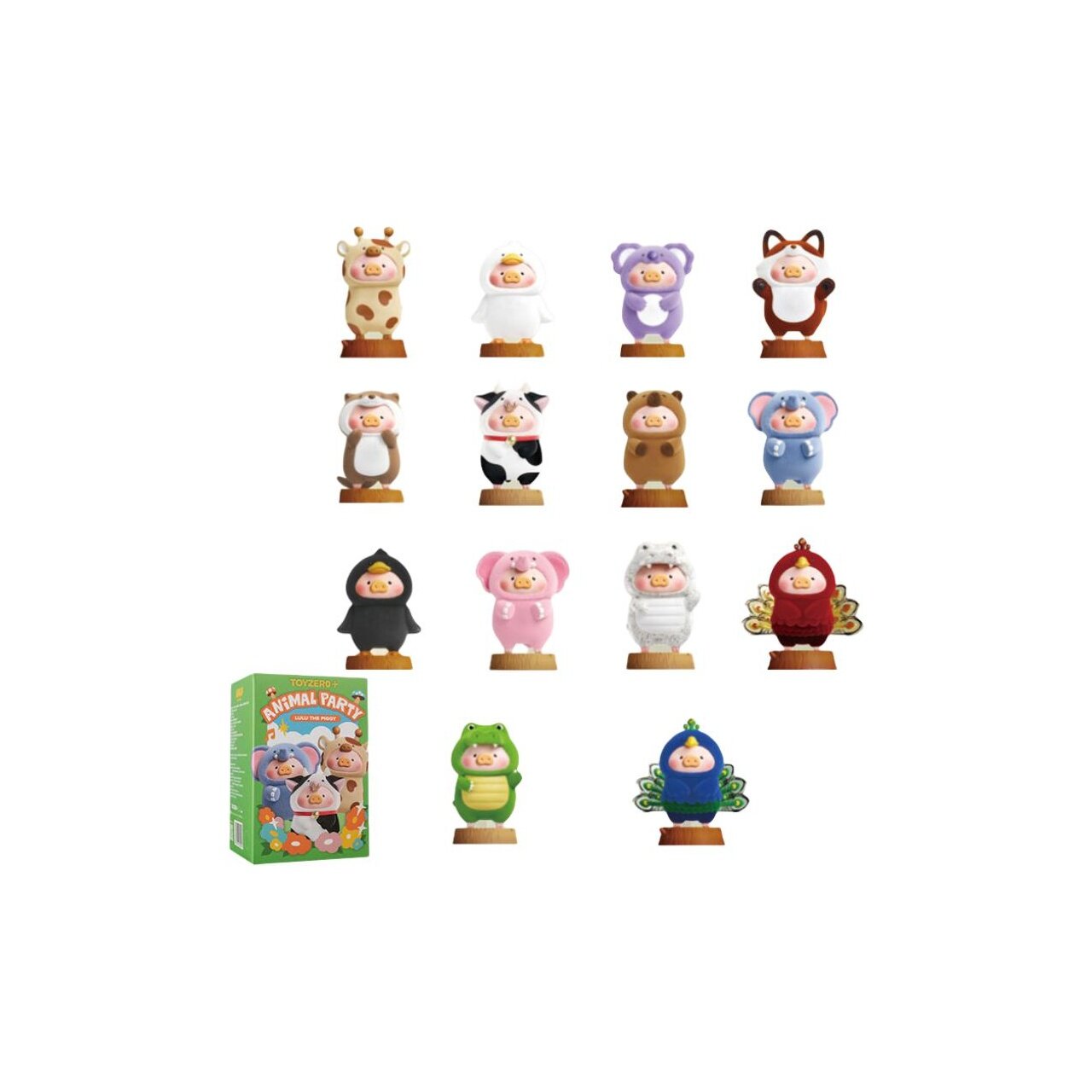 M&G SHOP Canned Food Piggy LuLu Animal Party Collection Mystery Boxes 1 Random
