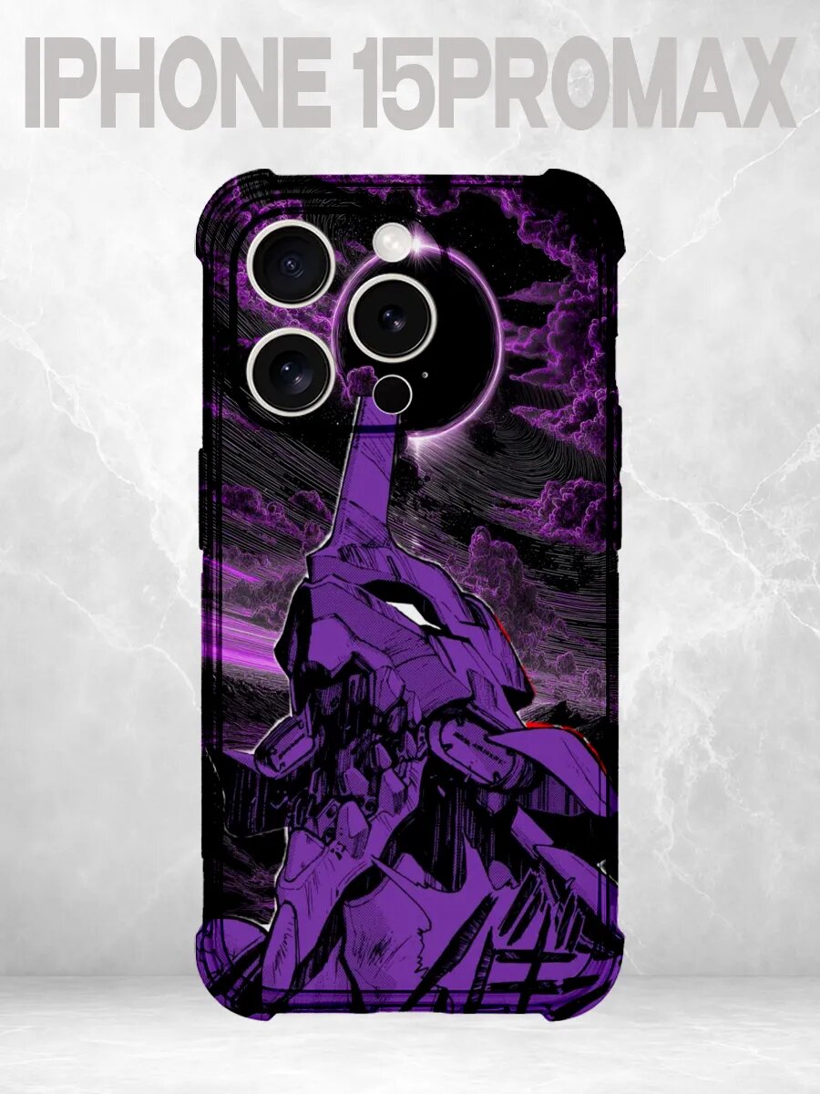 Чехол на iPhone 15 Pro Max Евангелион ева затмение