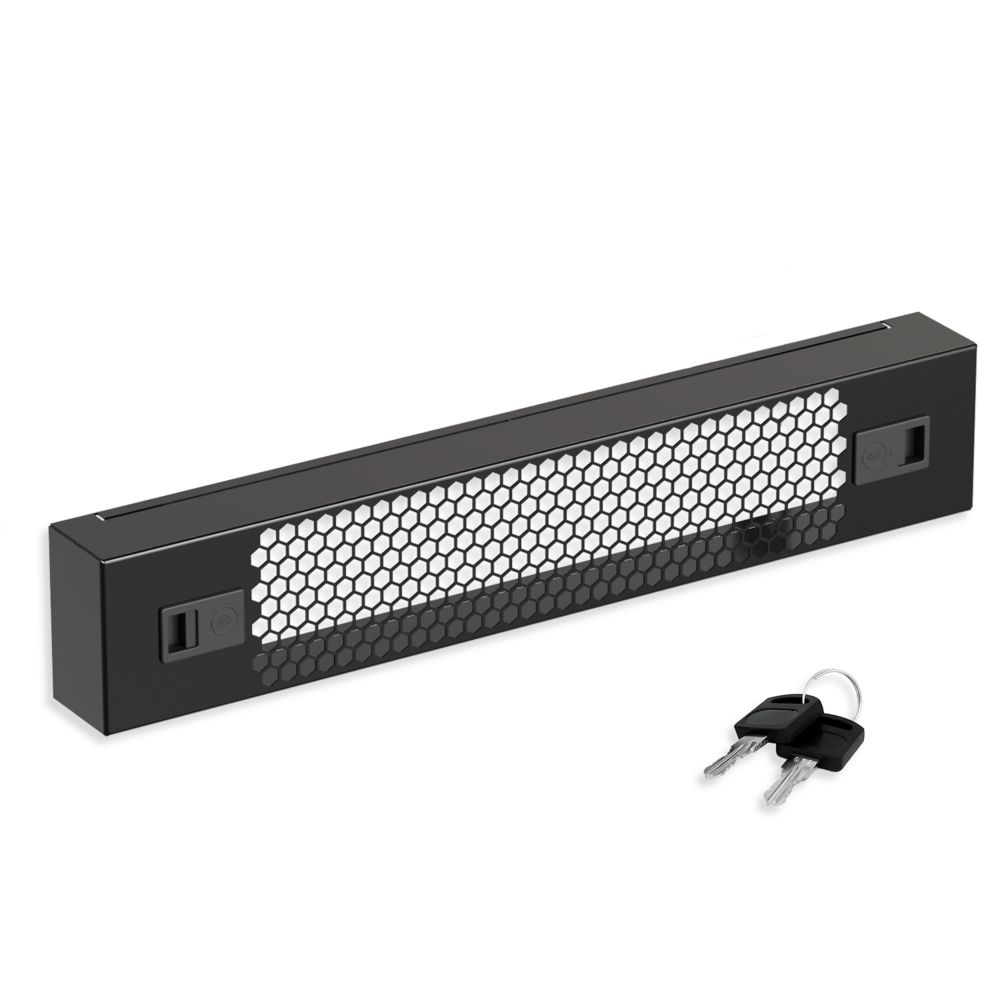 Защитный экран 2U, перфорированный 19 дюймов, черный RAL 9004 SYSMATRIX PS 0200.9000