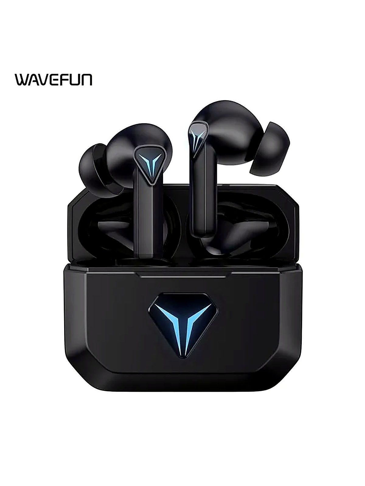 WAVEFUN Наушники беспроводные с микрофоном Wavefun G100, Bluetooth, USB Type-C, темно-серый