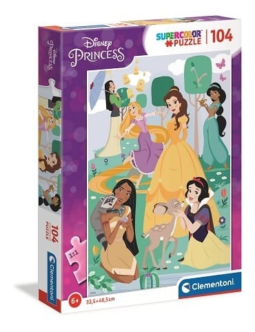 Пазл Clementoni Super Color Принцессы Disney, 104 элемента