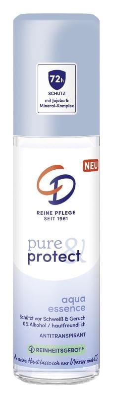 Дезодорант CD Pure&Protect, антиперспирант в аэрозоле, aqua essence, 75 мл