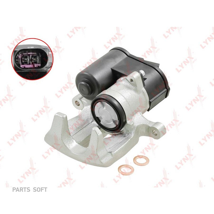 Суппорт тормозной задний левый AUDI Q3 11-18, SEAT Alhambra 10-15, VW Passat 05-16 / Sharan 10-19 / Tiguan 10-18 от официального дистрибьютора, LYNXAUTO, артикул BA3905