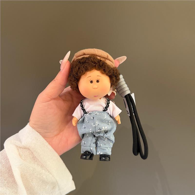 G09 Испанская кукла Картошка PVC фигурка брелок для сумки подвеска игрушка 14 см с одеждой и обувью