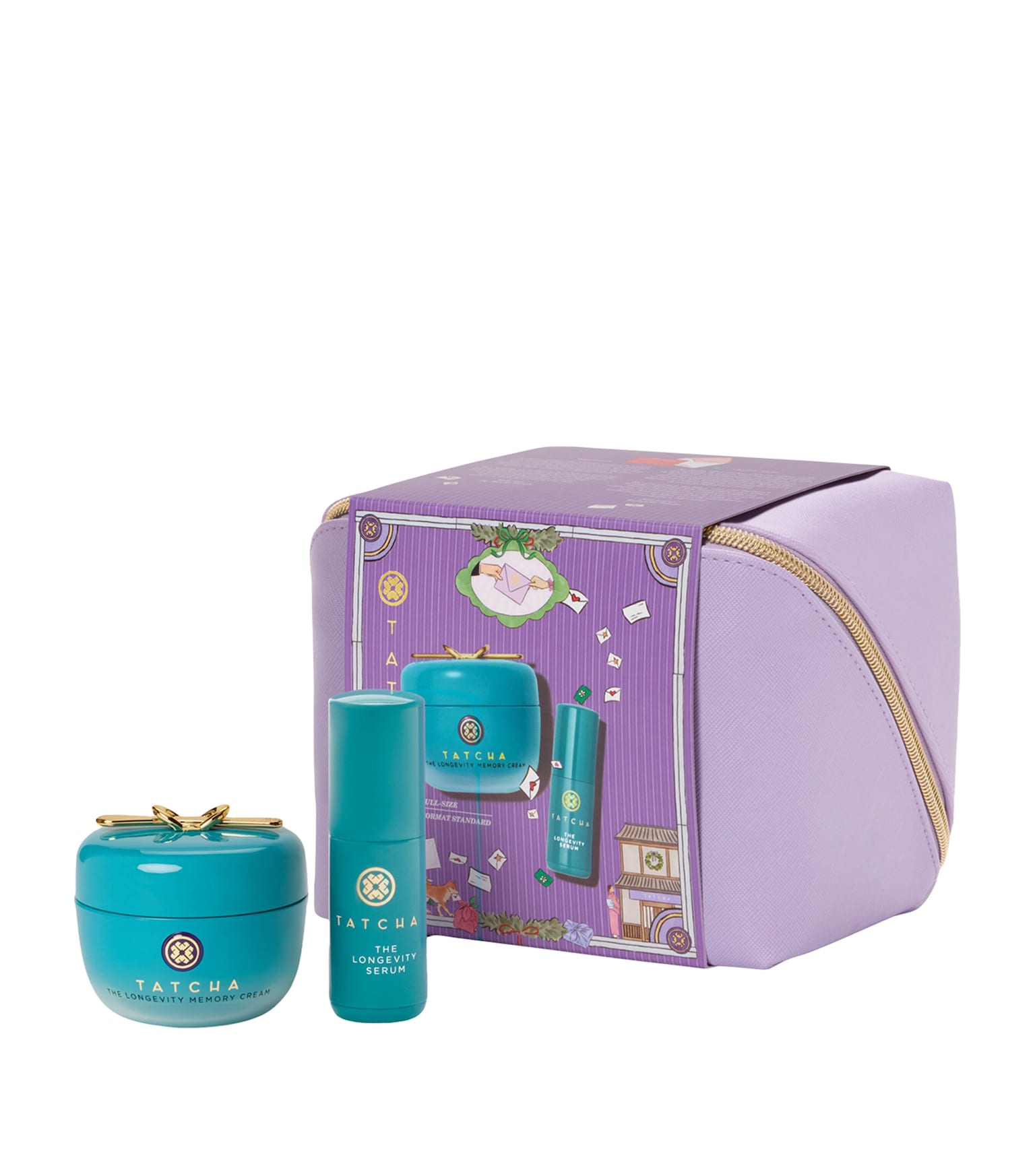 Tatcha Подарочный набор крема и сыворотки лица Energizing & Strengthening Duo Set, 2 средства