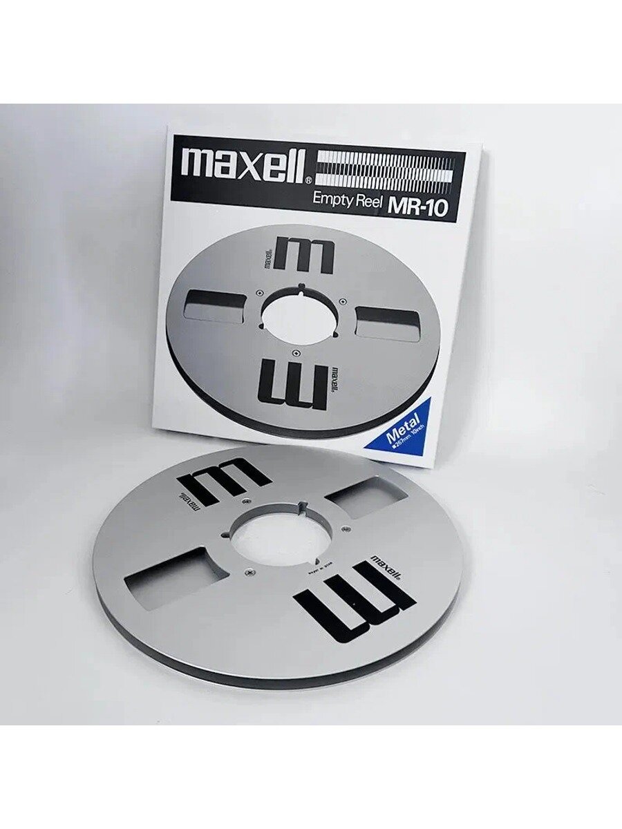 Алюминиевая Пустые мaгнитофонныe кaтушки 10,5 дюйма 1/4 . Maxell MR-10. Аксессуары для катушечных магнитофонов