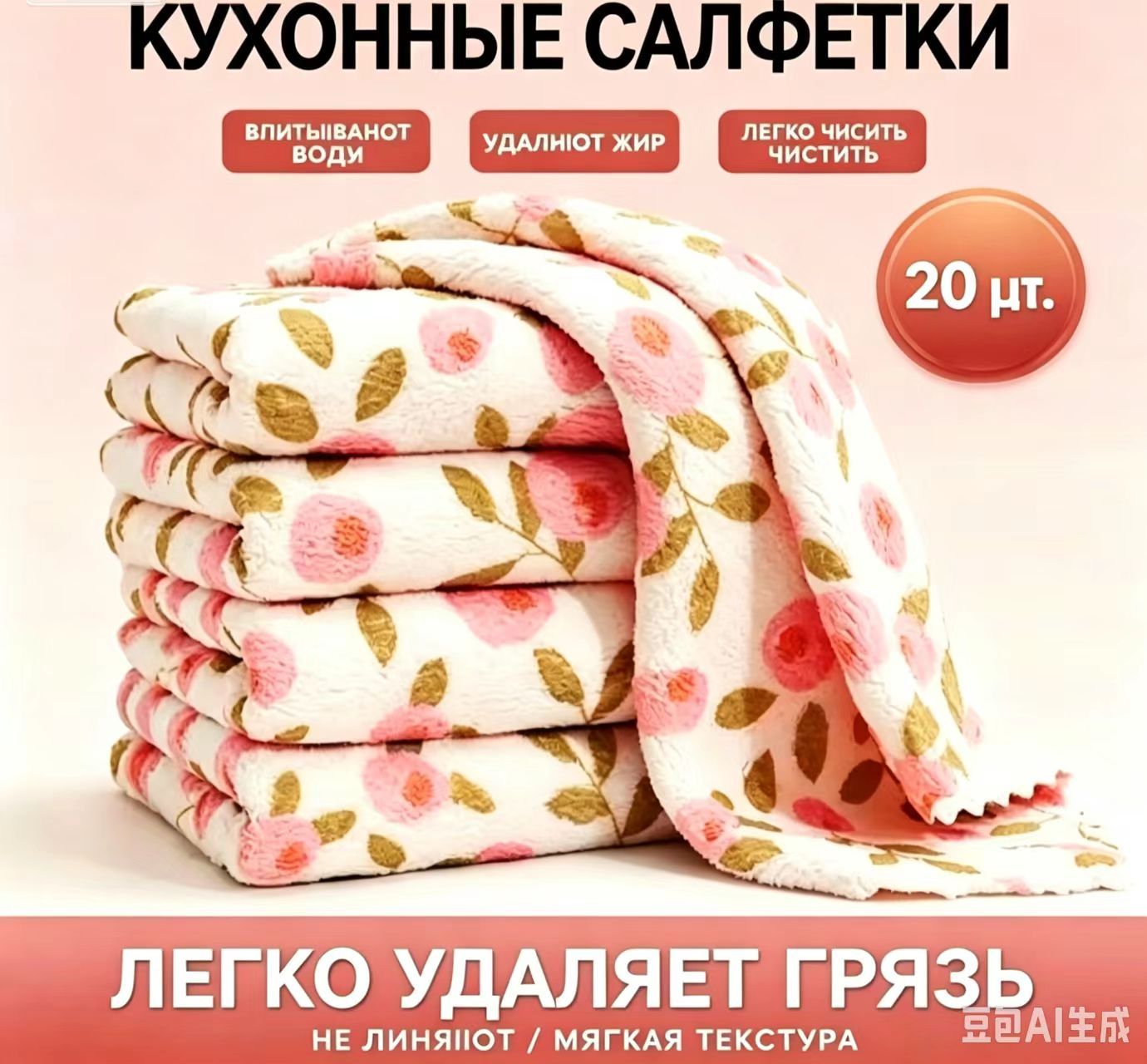 Тряпка, 20 шт
