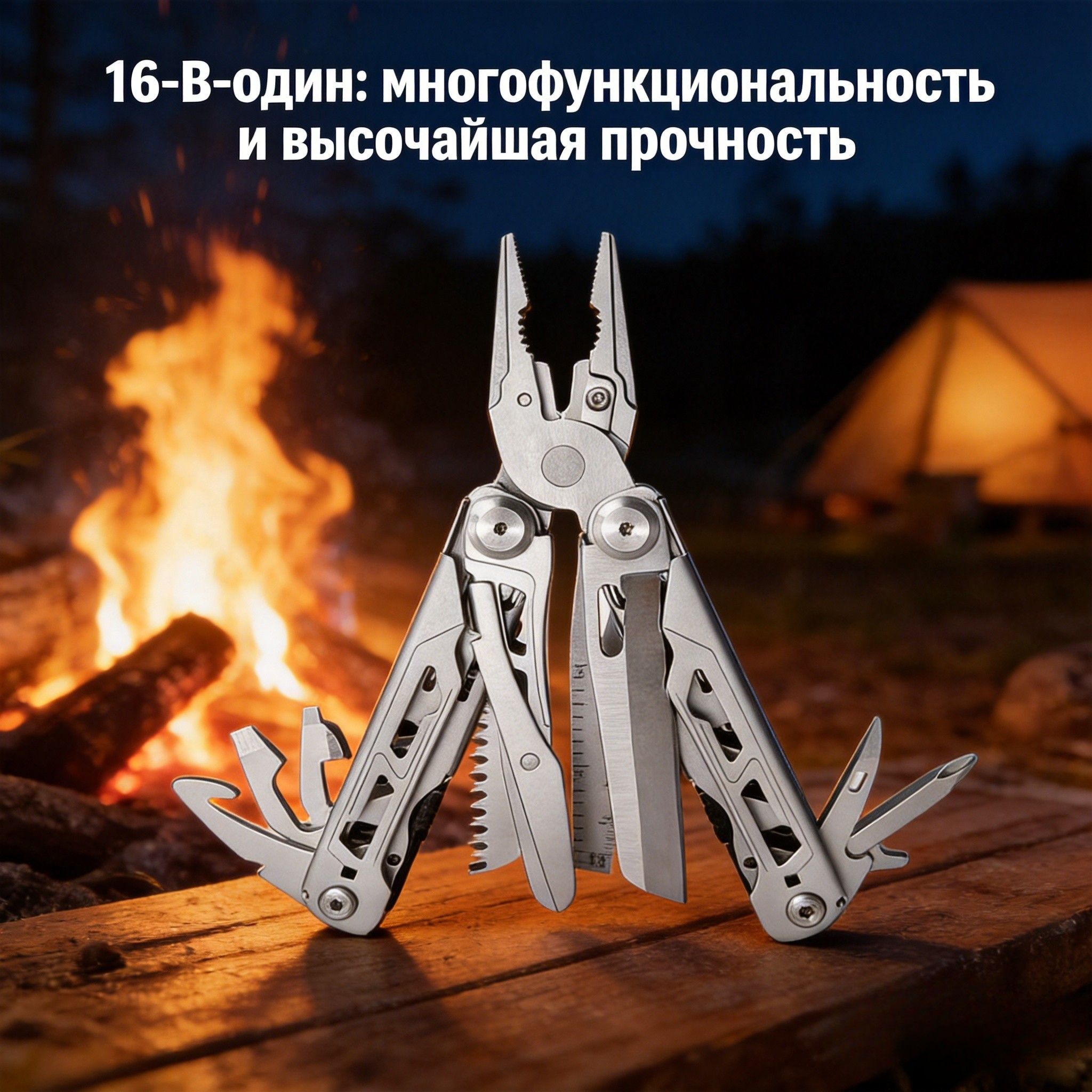 Мультитул с 16 битами CN, EDC мультитул из нержавеющей стали, карманный инструмент для ремонта, велосипеда и похода