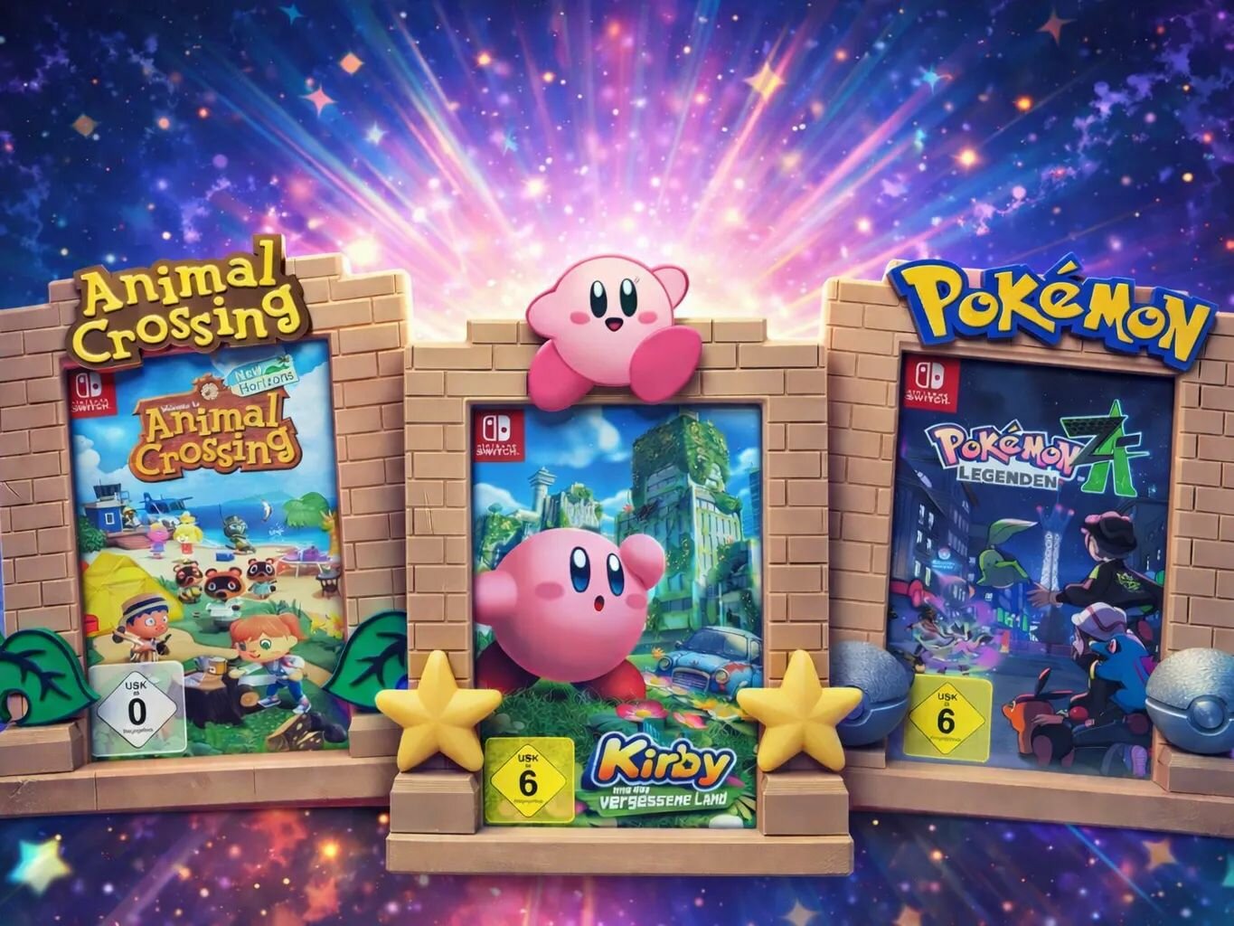 Рамка настенная для игровых картриджей, держатель для коллекции игр