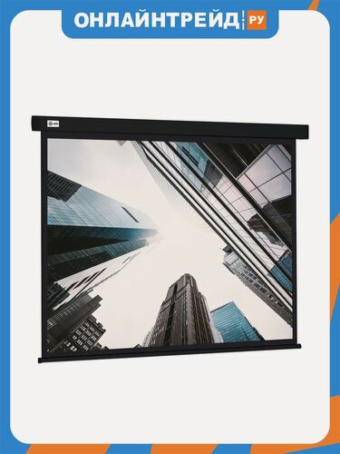 Изображение товара Экран Cactus 124.5x221см Wallscreen CS-PSW-124X221-BK 16:9 настенно-потолочный рулонный черный