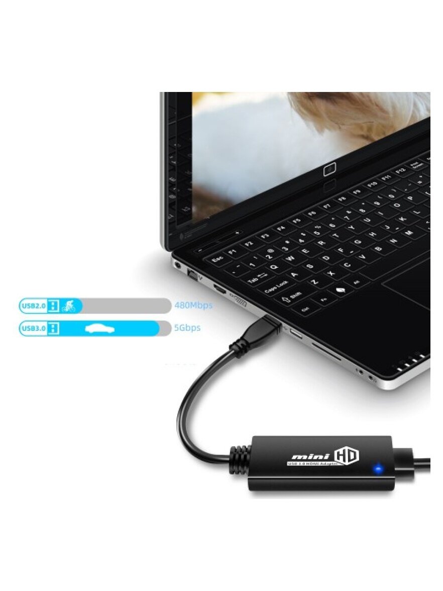 Адаптер Ks-is USB 3.0 в HDMI (KS-522) макси — фото 1