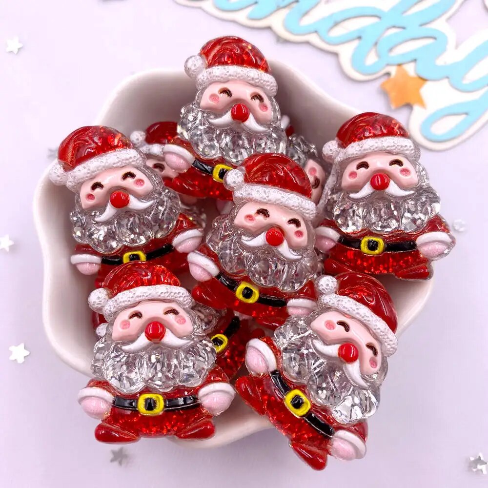 Рождественские фигурки Санты из смолы, 8 шт, Цвет: 6