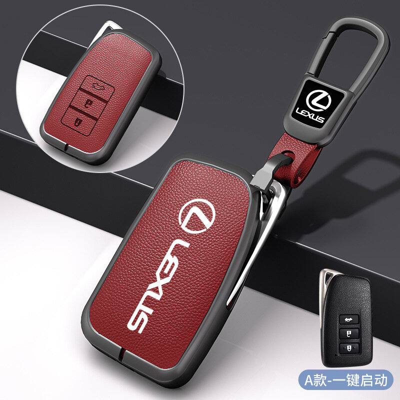 Кейс для брелока Лексус для моделей ES200/ES300h/RX300/RX350h/NX260 - Одиночный цинковый сплав, черный