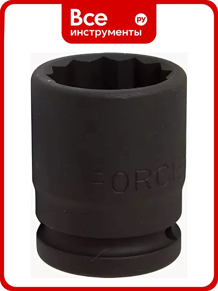 Головка ударная 1/2", 12 гранная, 12 мм, 38 мм FORCE 44812
