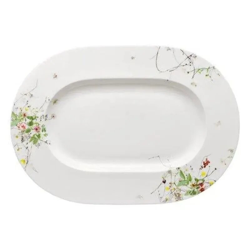 Тарелка десертная Brillance Fleurs Sauvages 34.1 см, костяной фарфор, разноцветный, 1 шт.