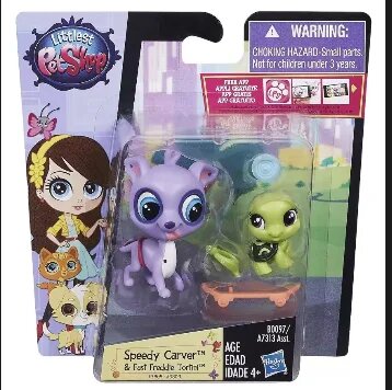 Littlest Pet Shop Speedy Carver и Fast Frankie Turtle m2, box damage