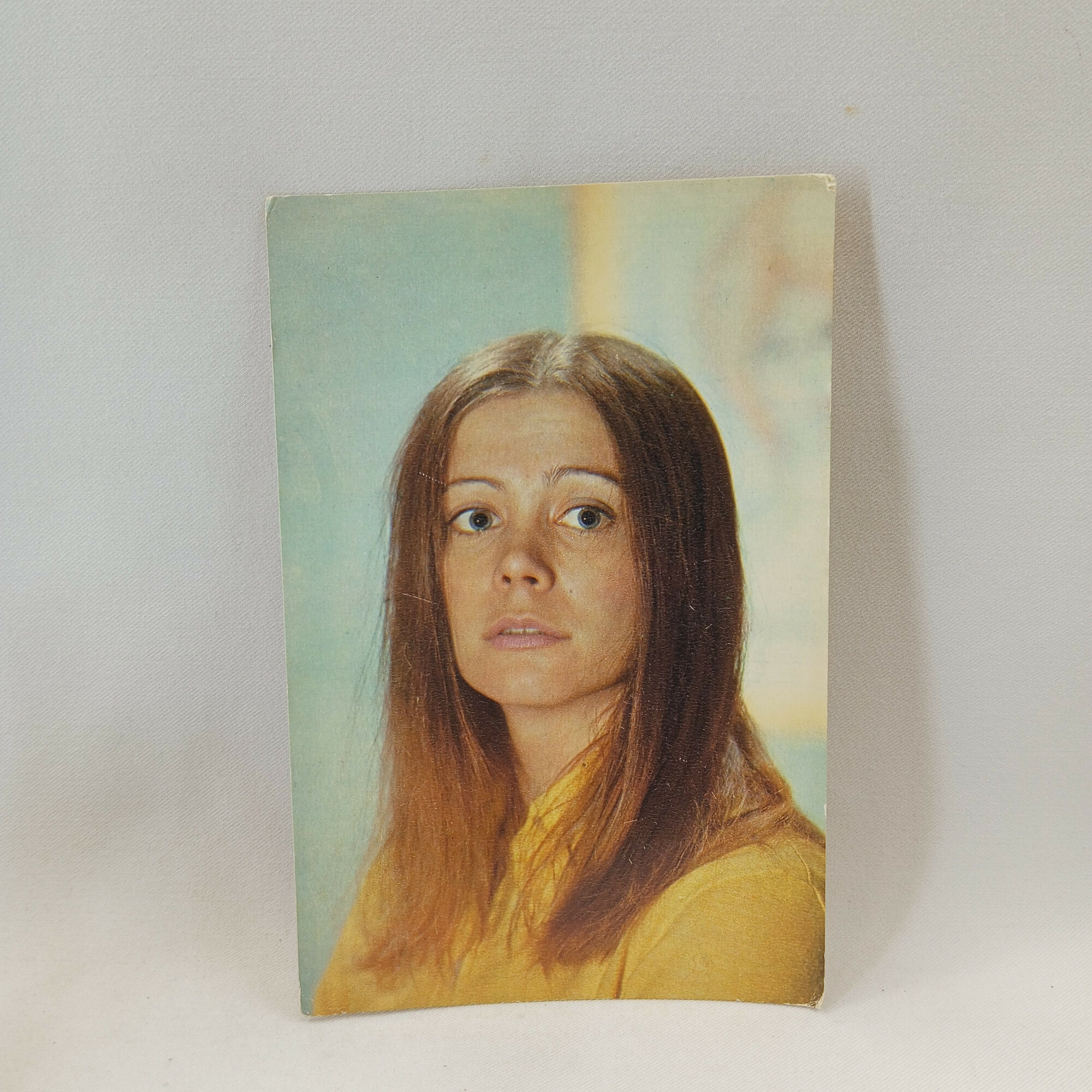 Открытка советская СССР. Наталья Сайко, артистка кино и театра. Винтажный портрет актрисы