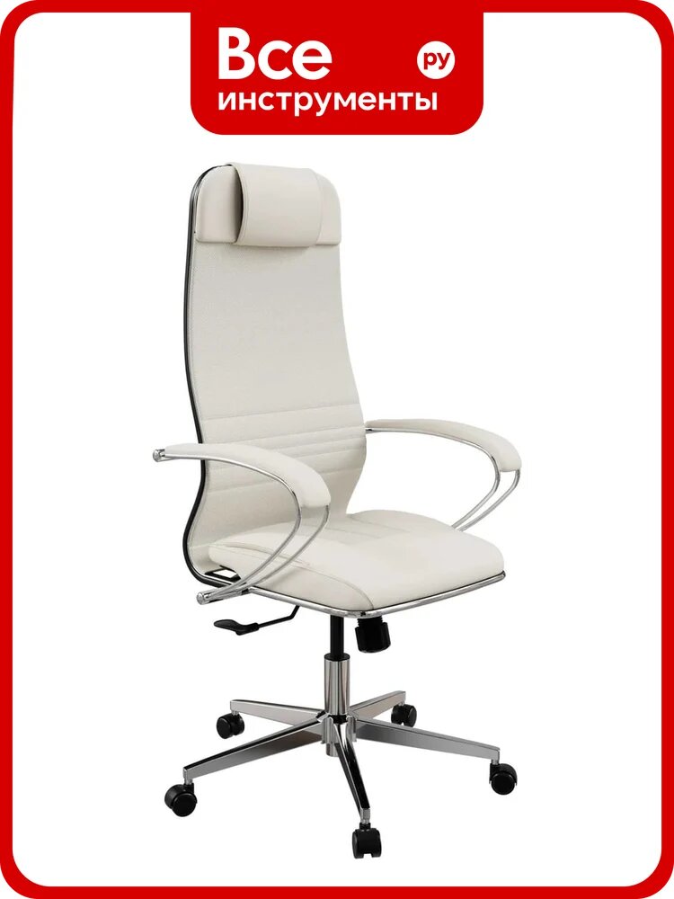 Кресло для персонала метта ErgoLife Set 6/подл.116/осн. Synchro 004 (Молочный 55F.16.1.3E3) z55F.16.1.3E3