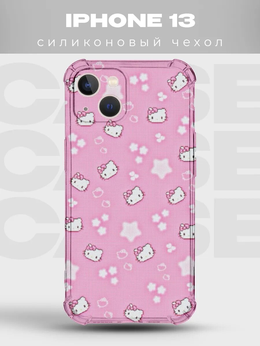 Чехол на iPhone 13 с принтом Hello Kitty