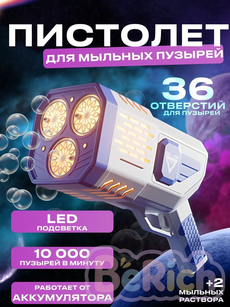 Пистолет для мыльных пузырей