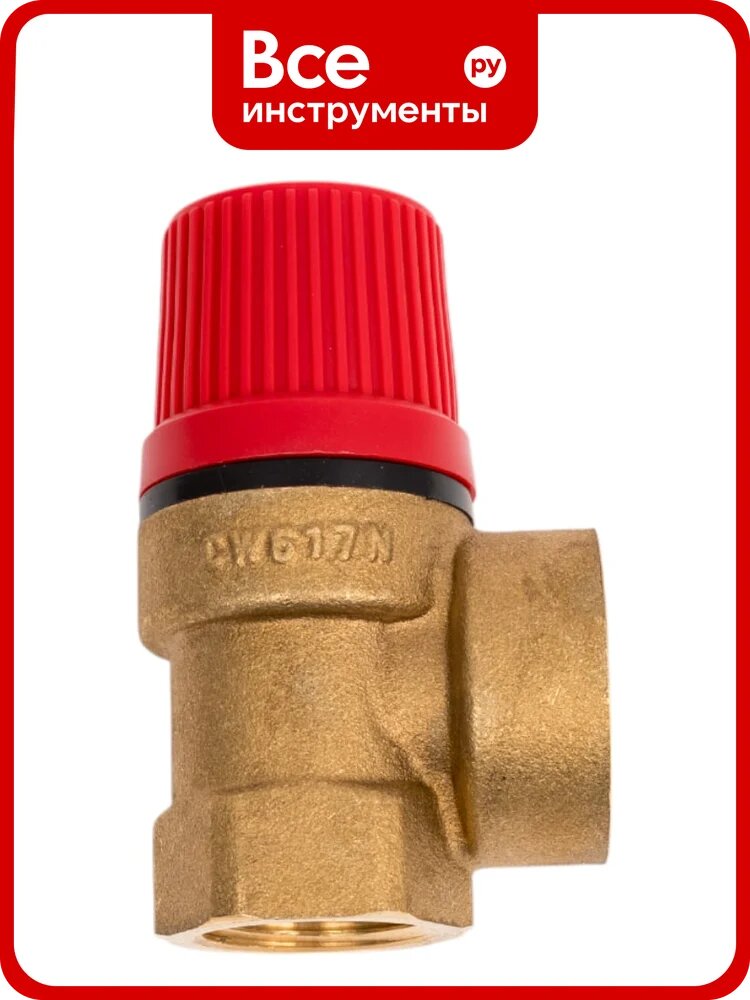 Клапан предохранительный для отопления ROMMER 1.5 бар, 1/2x3/4 дюйма RVS-0001-001515 RG0092LPJR430T
