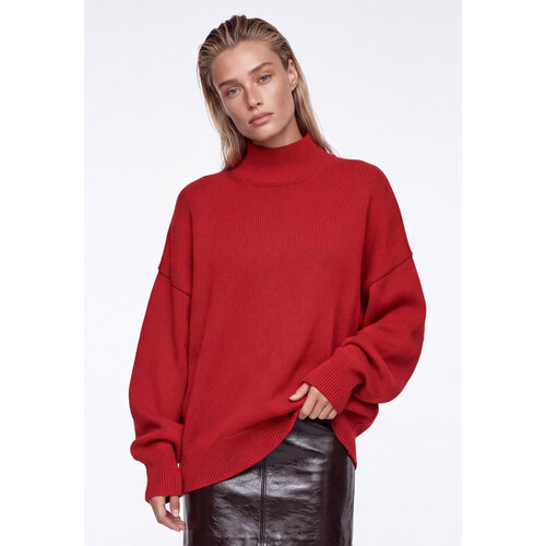 фото Свитер kivi clothing, размер 48-52, , красный