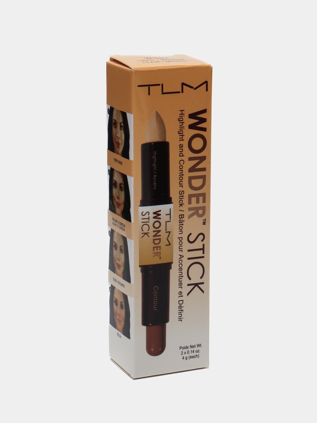Консилер-хайлайтер и контуринг 2-в-1 TLM Wonder Stick, оттенок WS01 — фото 1
