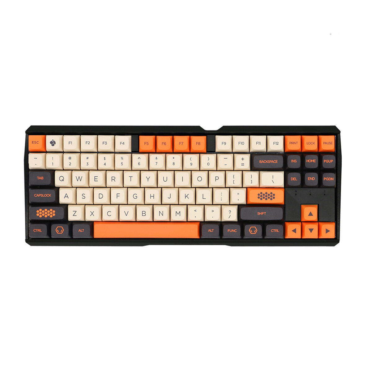 Кастомная механическая клавиатура унисекс CHERRY MX3.0S, 109/87 клавиш, Black & Orange GMK Large Carbon, Alloy RGB 6088288