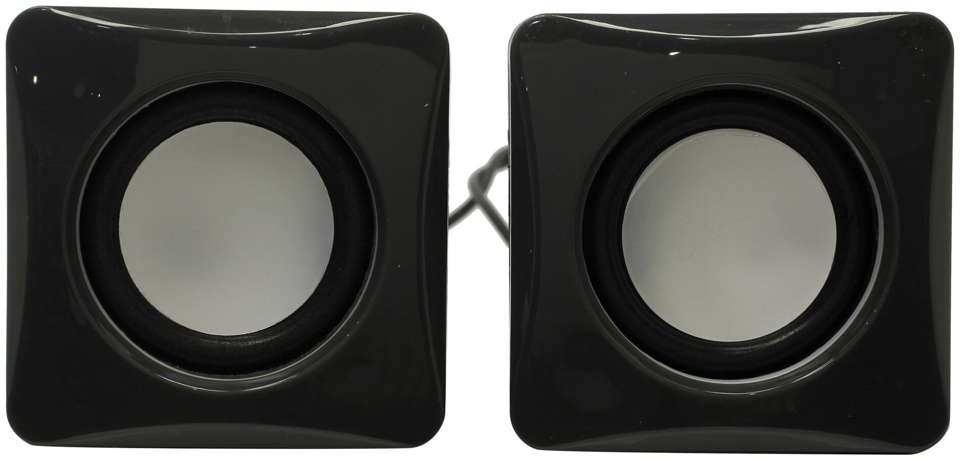 Колонки Defender SPK 33, 2.0, 5 Вт, компактные, питание USB, подключение 3,5 мм, цвет: черный/оранжевый.