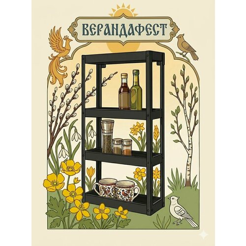 VERANDA Навесная Полка Макси - Уличная Модульная Кухня 10584₽