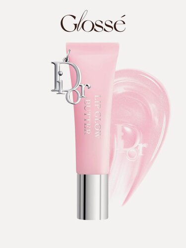 Изображение товара Dior Блеск для губ с брелком Lip Glow Butter Hydrating Gloss Balm 101 Glazed Pink, 10 мл.