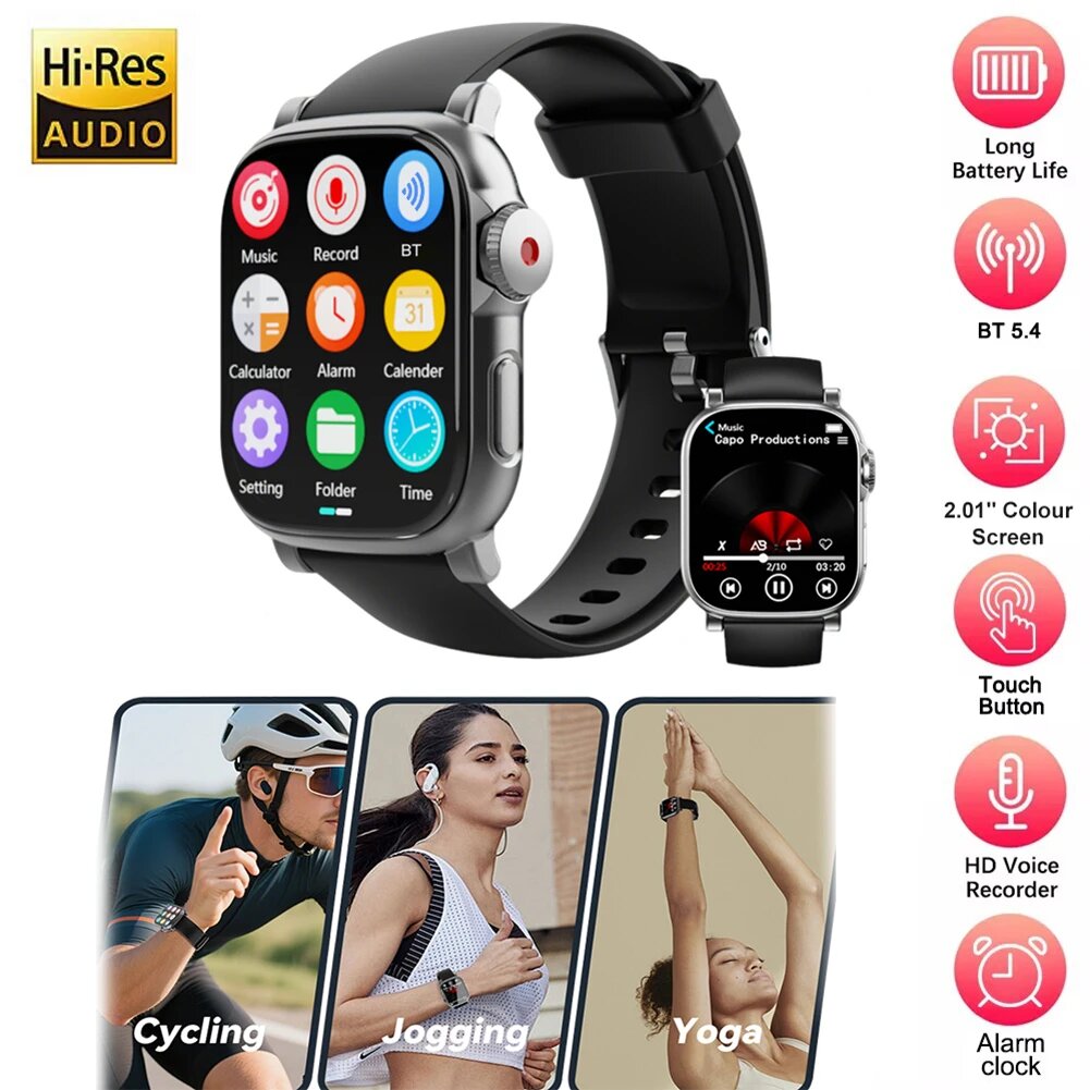 MP3-плеер часы Bluetooth 5.4 — фото 1